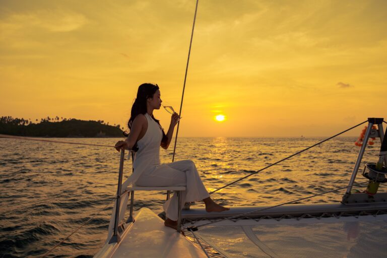 Coral Island & sunset