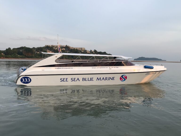 Twin-engine speedboat